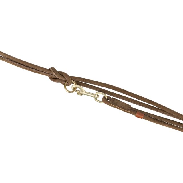 Kožni podesivi povodac S 2 m/10 mm braon