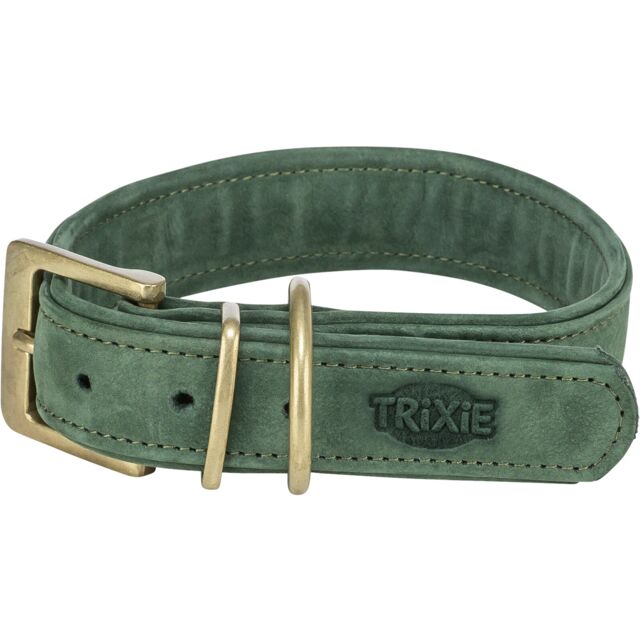 Kožna ogrlica XS 25 31mm zelena
