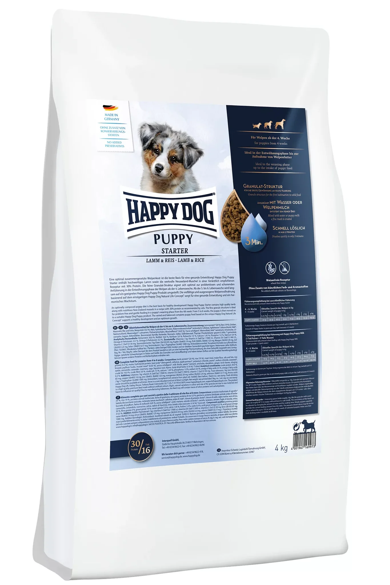 Starter baby happy dog 4kg