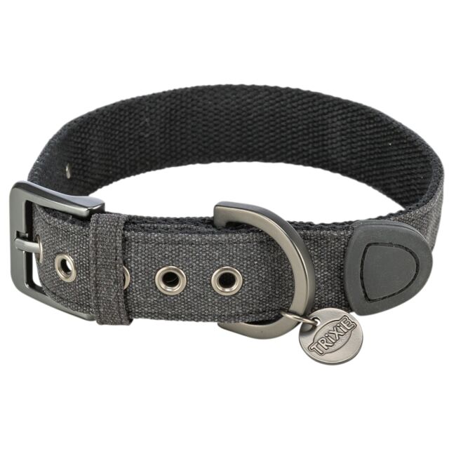 Ogrlica city style široka L 45 52cm 30mm crna