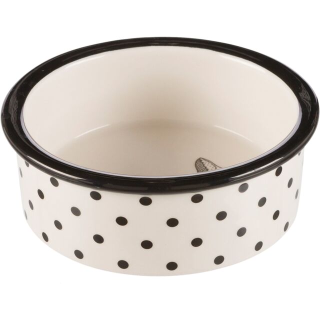 Činija od keramike crno bela 0.3l/12cm