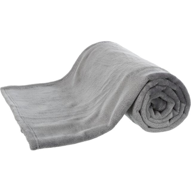 Ćebe kimi od pliša 150x100cm sivo