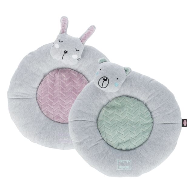 Ležaljka junior zeka sivo/lila 40cm