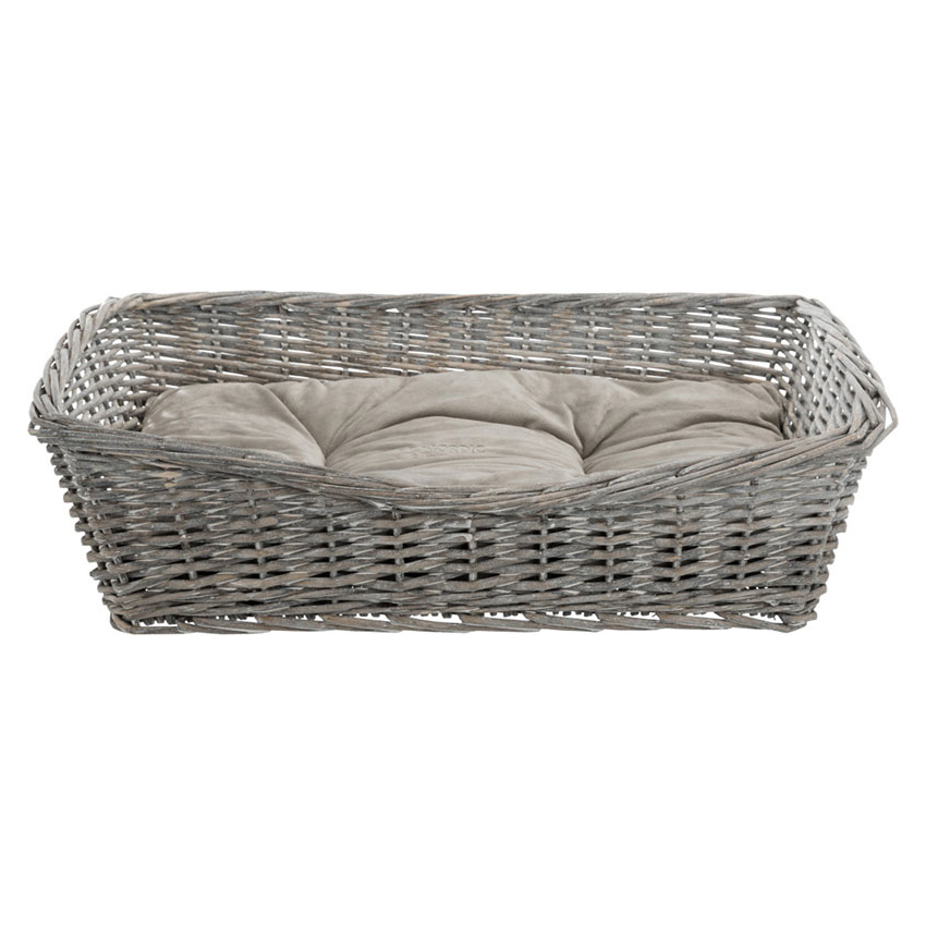 Pletena korpa be nordic sa jastukom 80x58