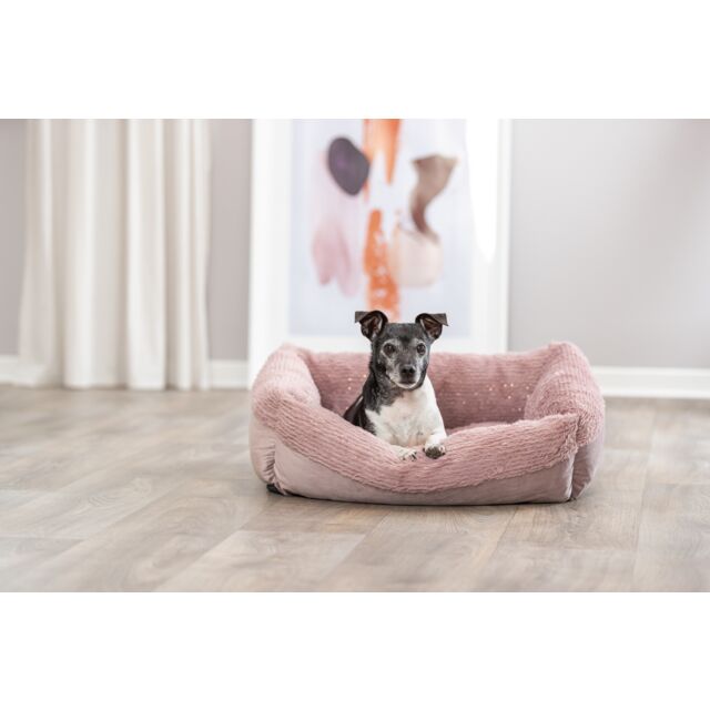 Xmas livia krevet kockasti 60x50cm roze