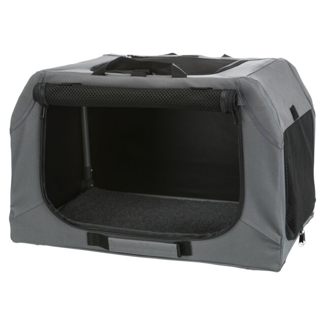 Transportni kavez od platna XS S 50x33x36 cm sivi