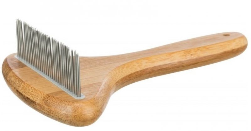 Četka za kratku dlaku bambus/metal 10x17cm
