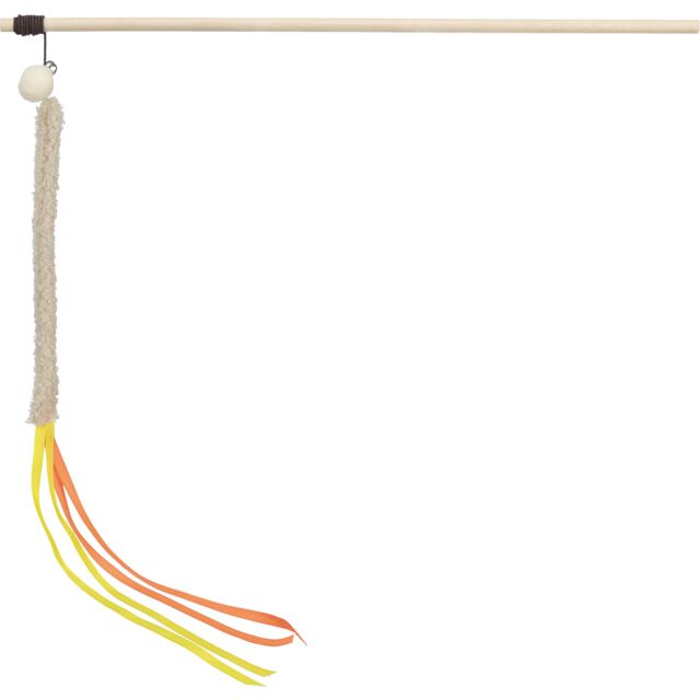 Igračka za mače štap plastika/pliš 40cm