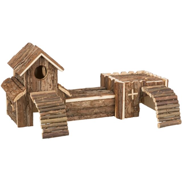 Tunel sistem za glodare od drveta 47x22x15cm