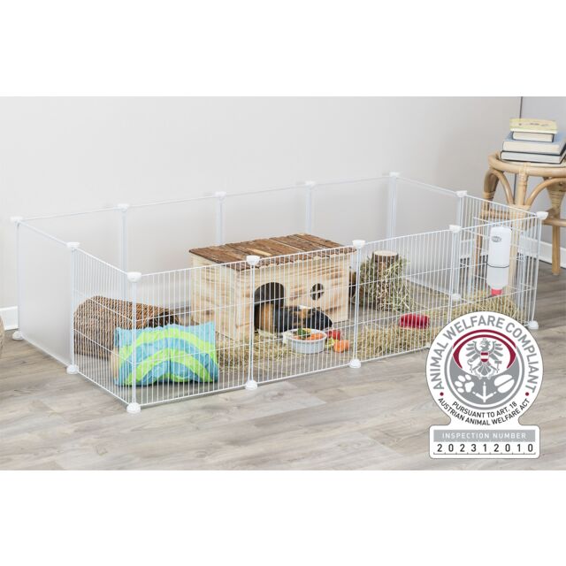 Unutrašnja pregrada metal plastika 140x35x70cm bela